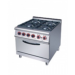 Gas stove with 4 burners and electric oven - Ital Form