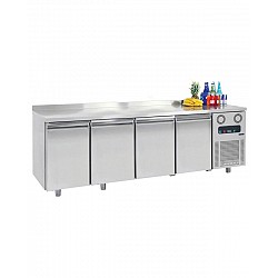 Refrigerator table with four doors with minus mode 233x70cm - GM