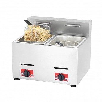 Dvokomorna gasna friteza 2x5.5 litara - Ital Form