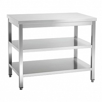 Inox neutralni sto troetažni 900x700x850mm 1