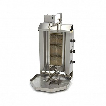 Roštilj za giros, doner kebab i šavarmu sa 3 grejača - gasni