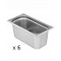 Bain Marie sa 6 posuda GN 1/3 i staklenom zaštitom - Ital Form 6