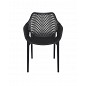 Plastic chair Queen black 3
